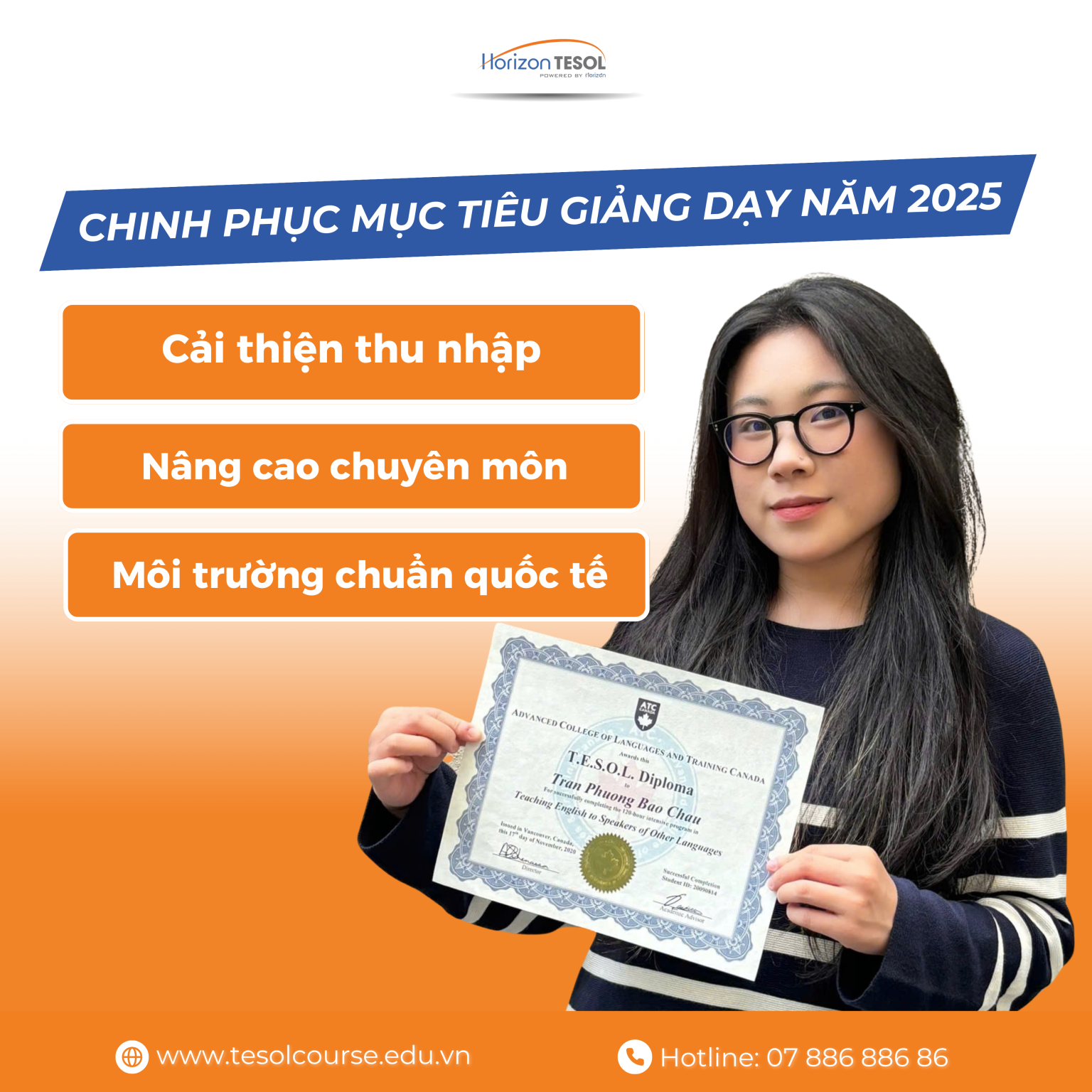 Chinh phục mục tiêu giảng dạy năm 2025 với khóa học TESOL chất lượng