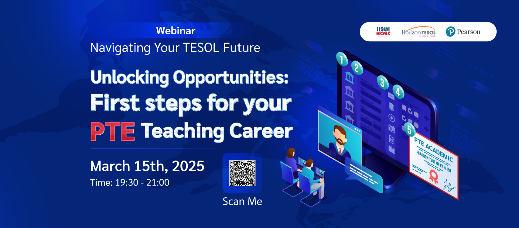 Webinar "Unlocking Opportunities: First Steps for your PTE Teaching Career"