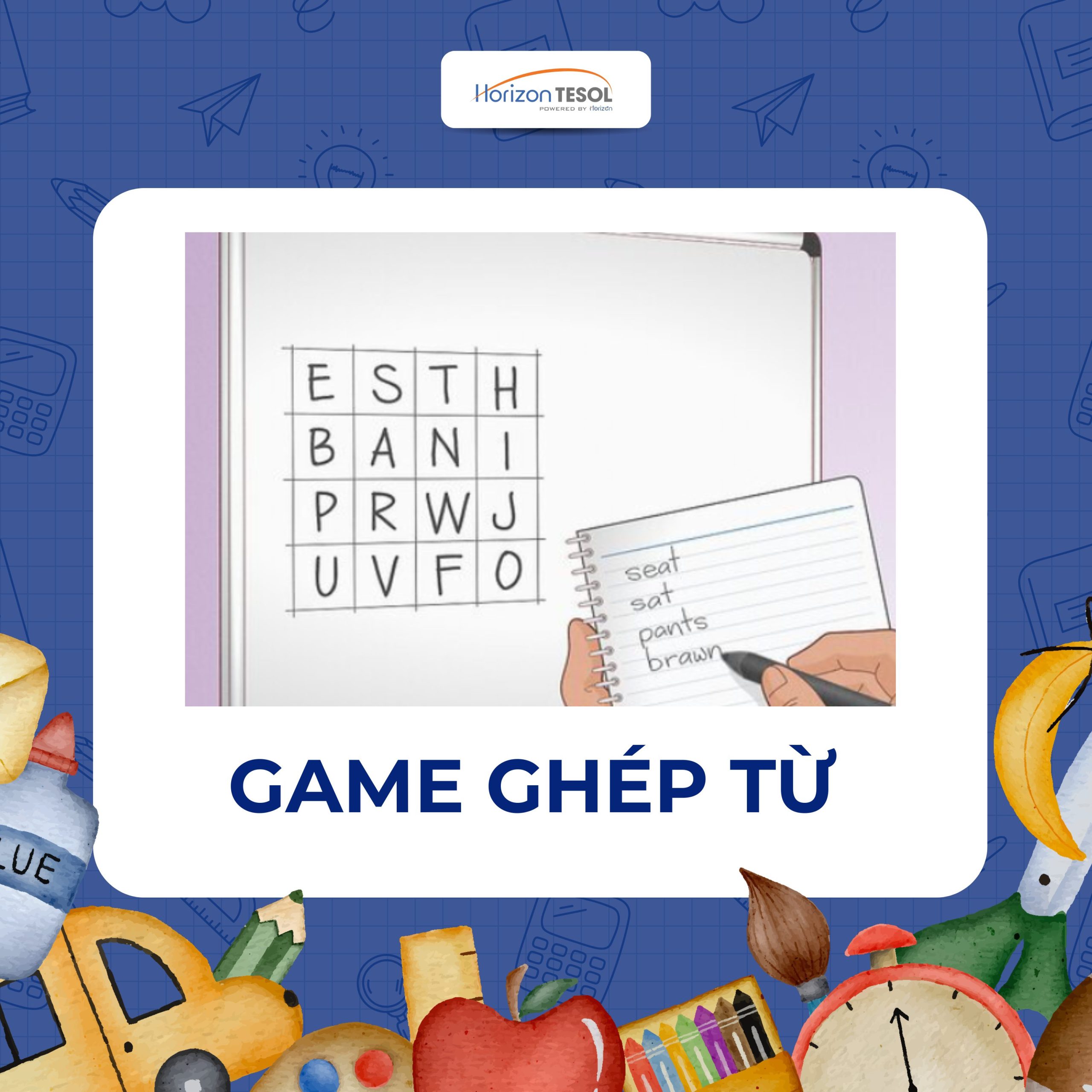 Game ghép chữ cái thành từ có nghĩa