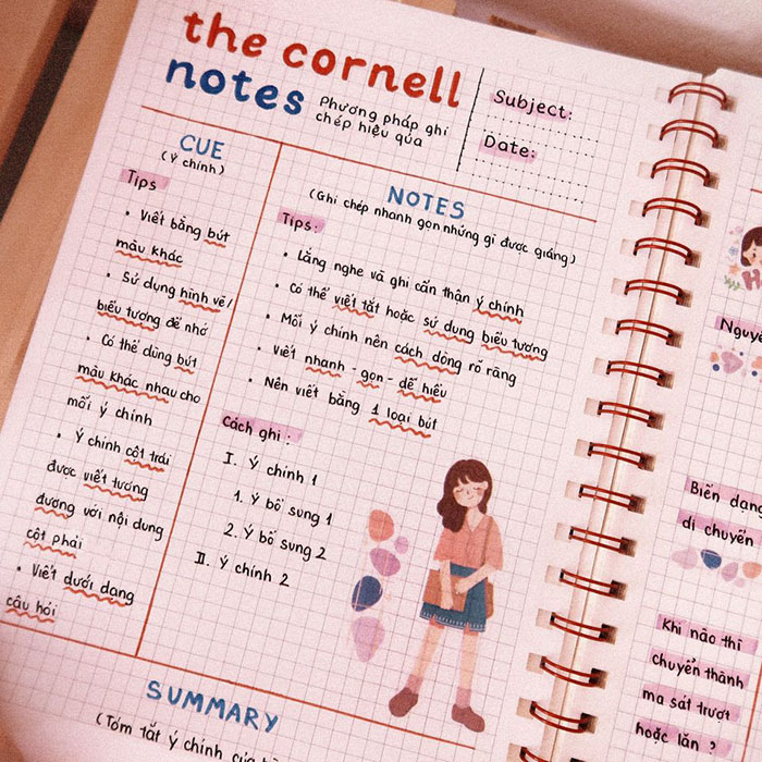 Cách ghi chú hiệu quả bằng phương pháp Cornell