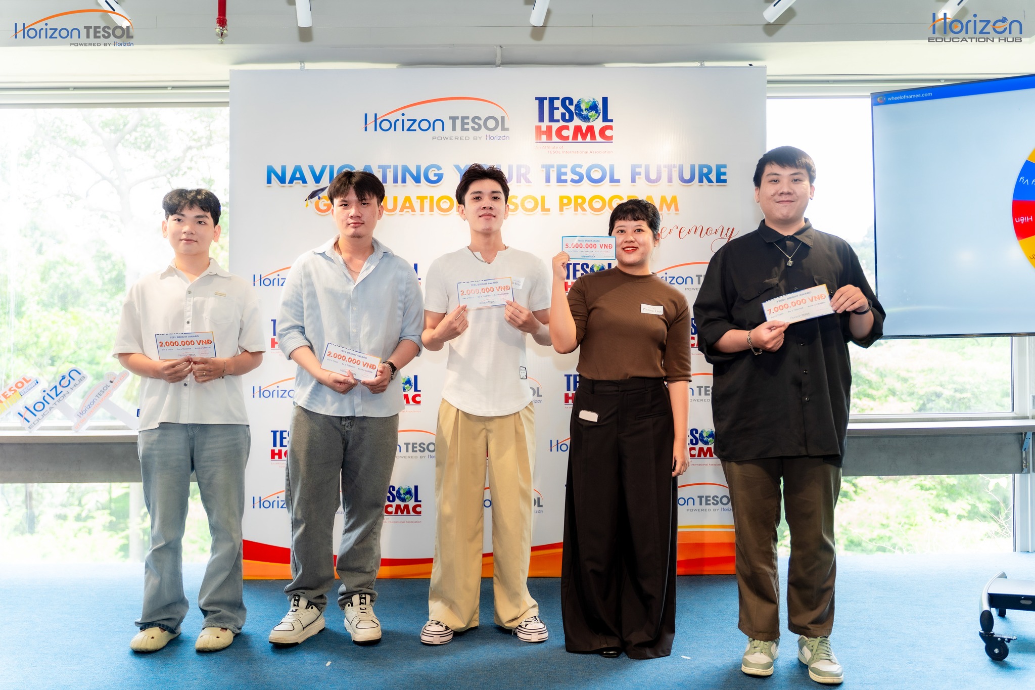 5 khán giả may mắn sở hữu học bổng TESOL & TEFL lên đến 7.000.000 đồng