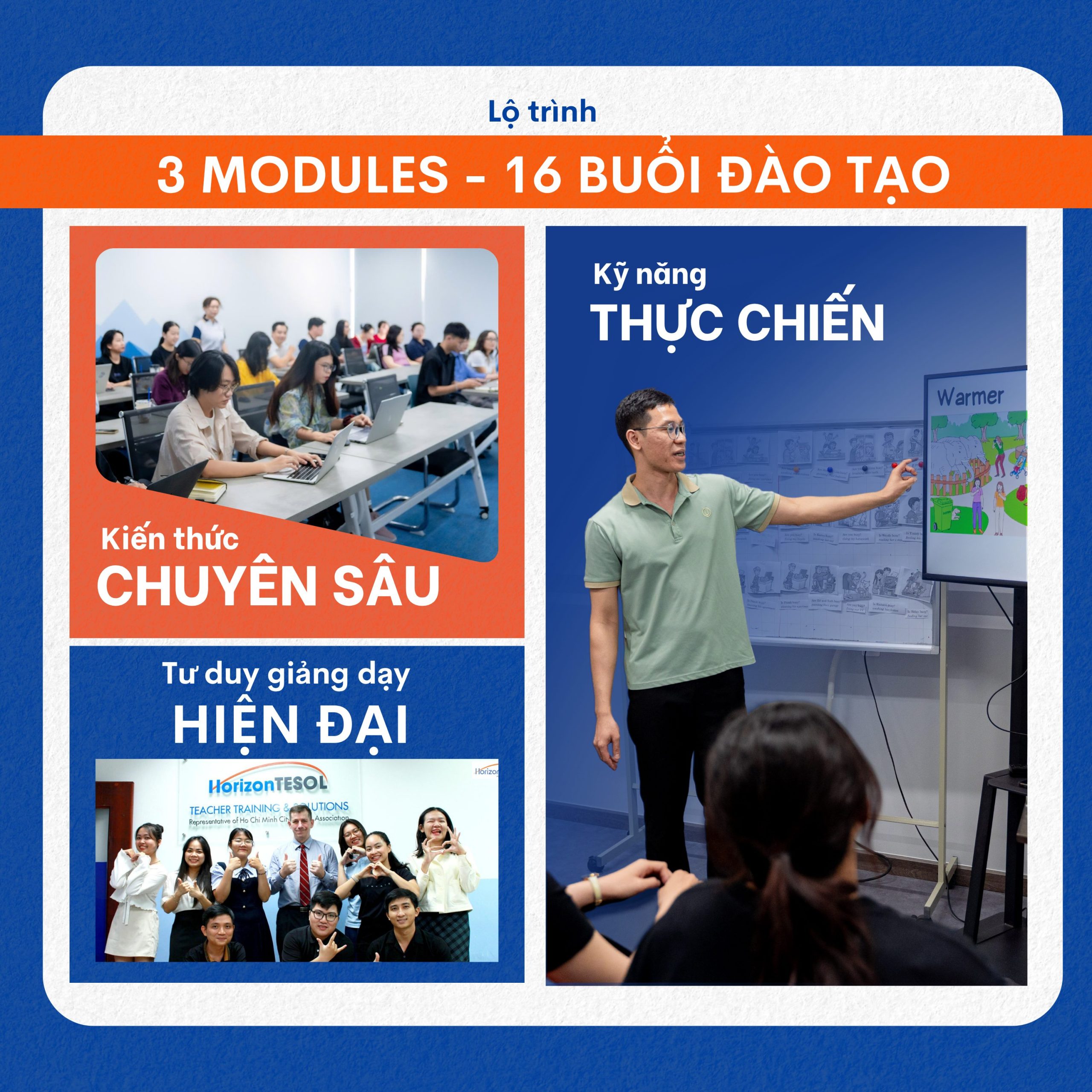 5 tuần - 16 buổi học TESOL chuyên sâu