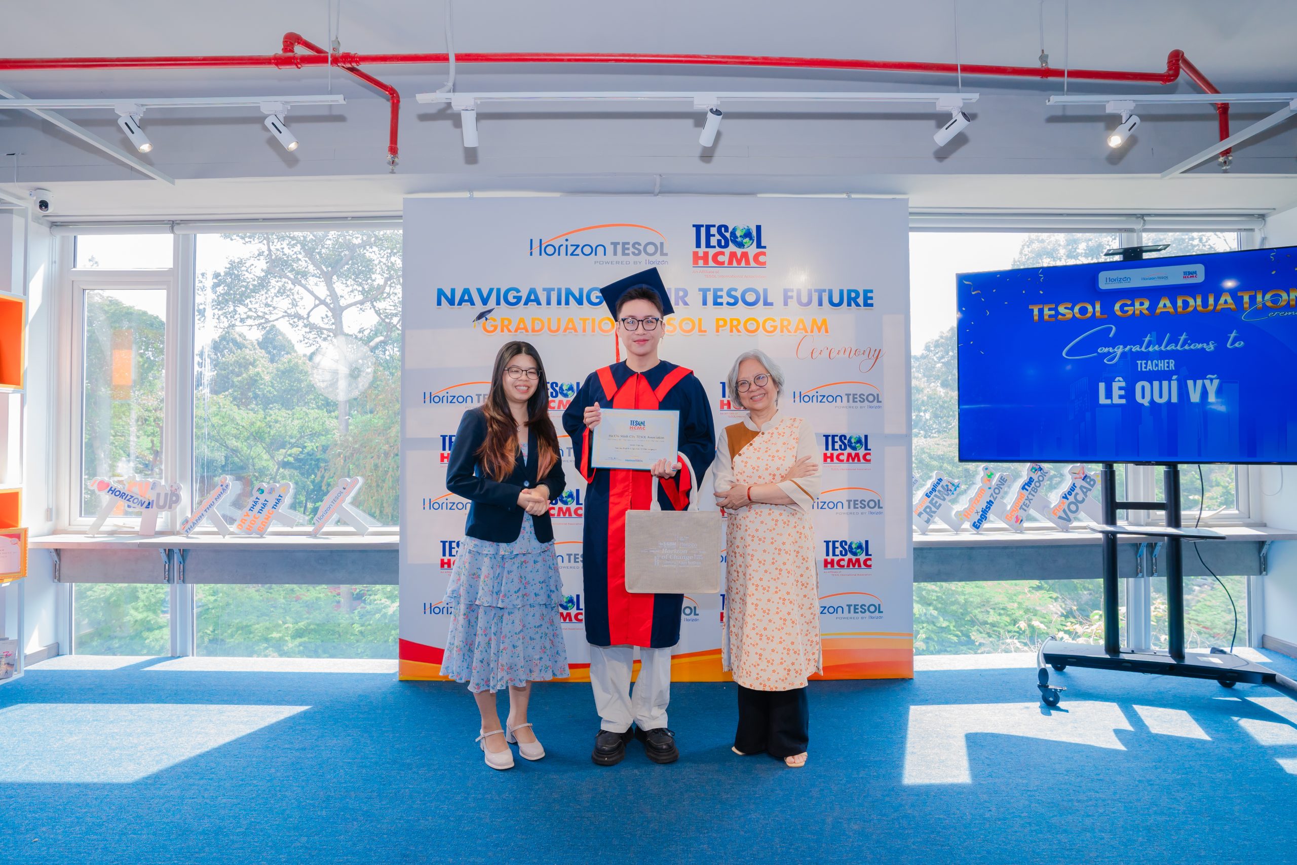 Học viên Lê Quí Vỹ - TESOL Intake 190 tại lễ trao bằng TESOL