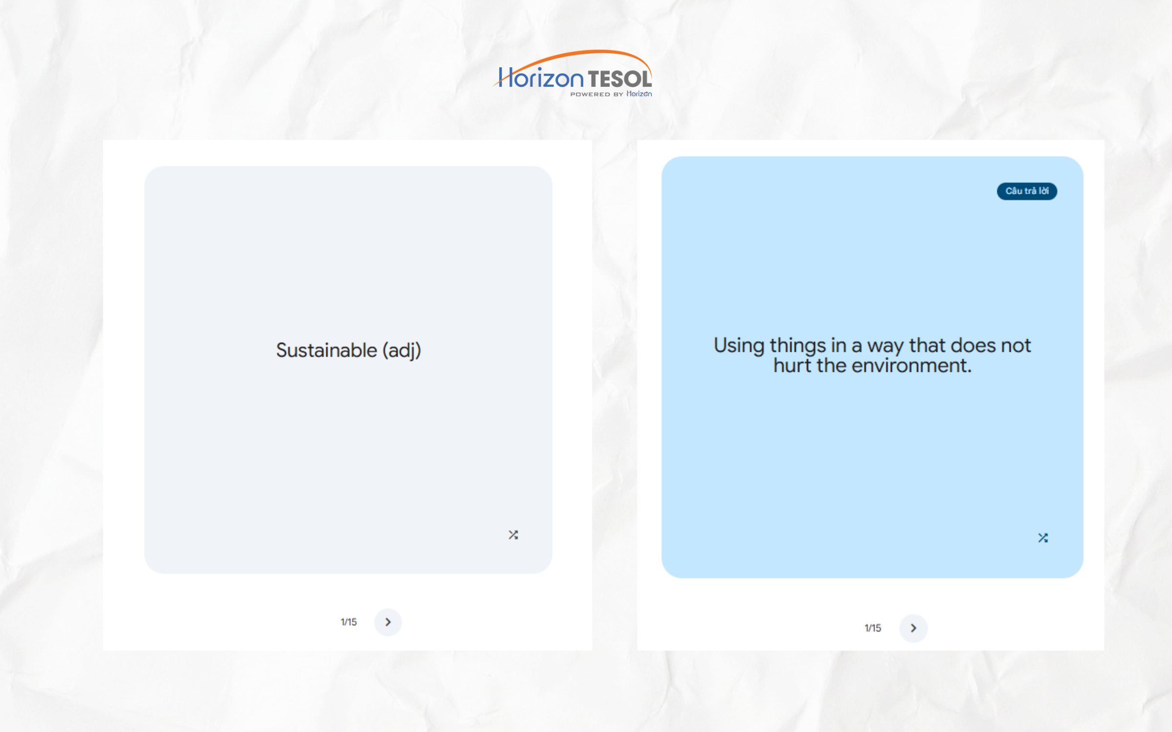 Sử dung Gemini tạo flashcard cho học viên