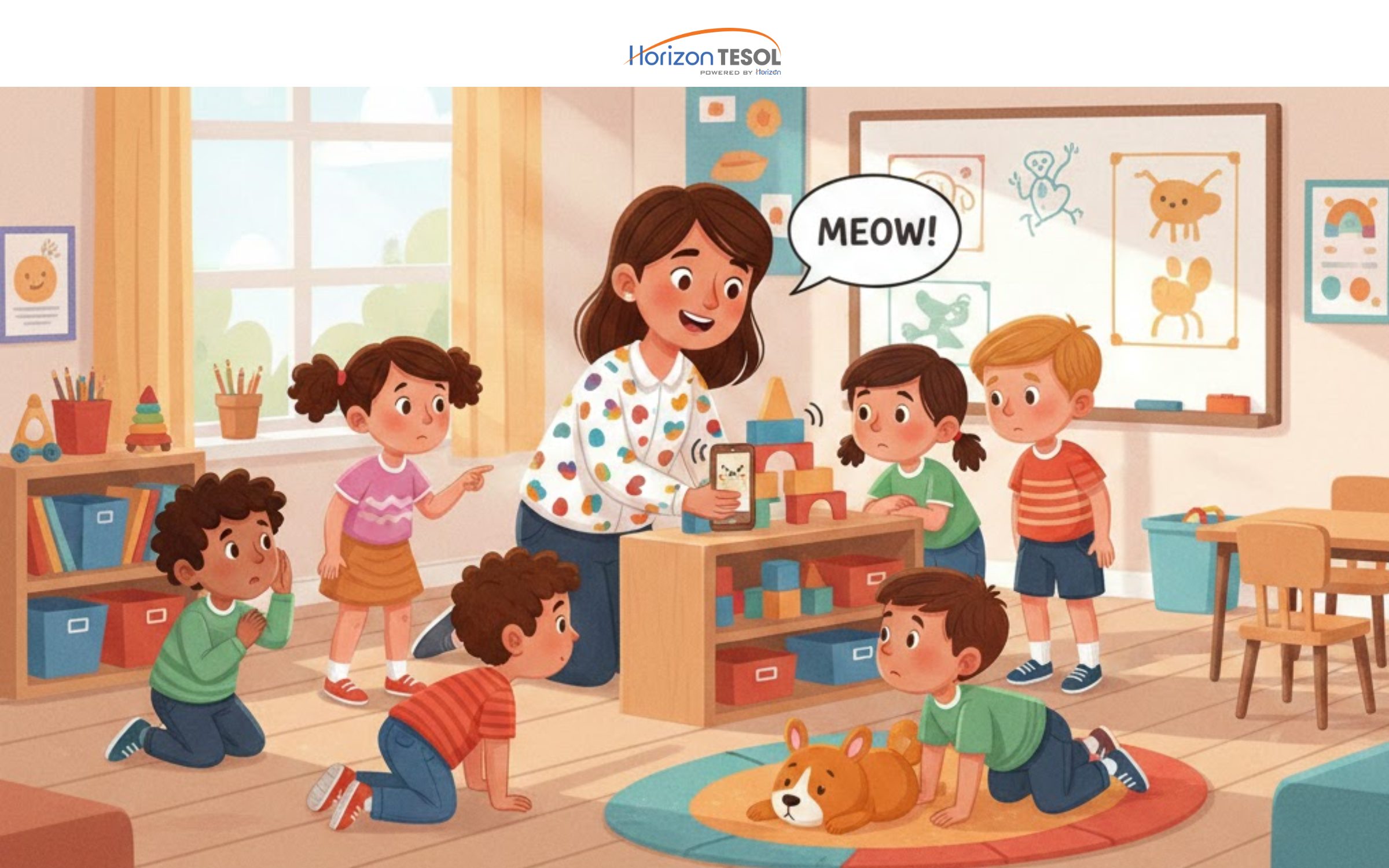 Trò chơi thám tử âm thanh dành cho lớp tiếng Anh mầm non